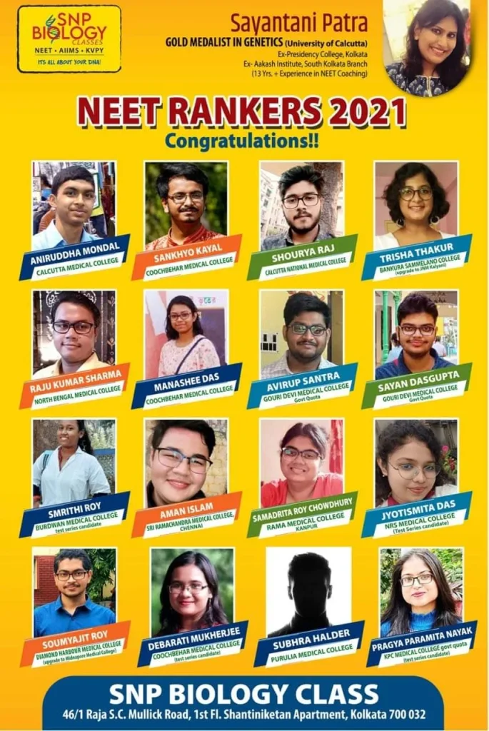 NEET Rankers 2021